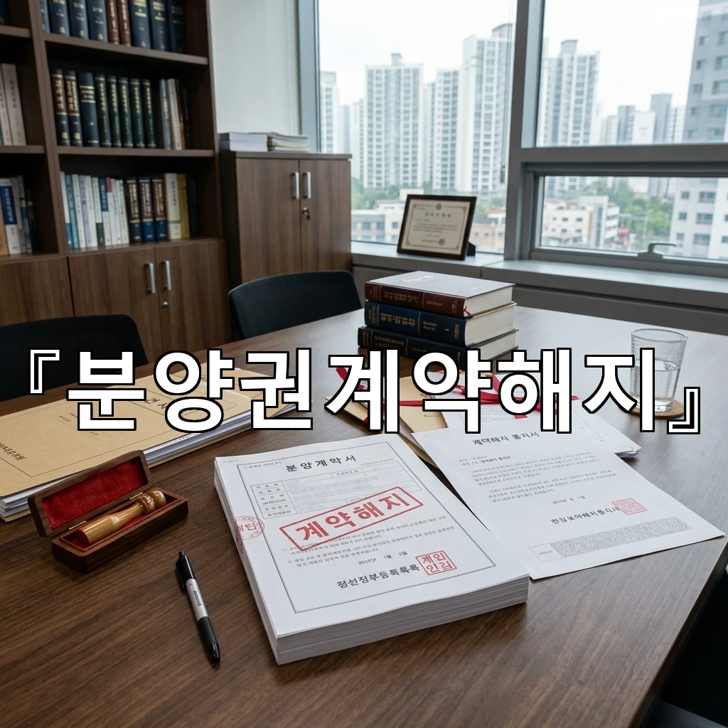 분양권계약해지 결정 전 먼저 확인할 조건과 기록의 순서