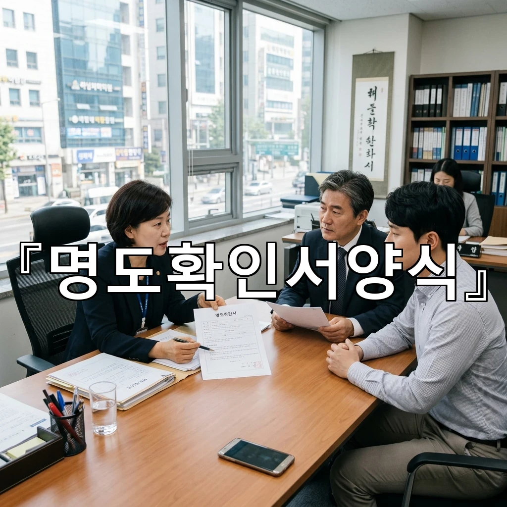 legal image 명도확인서양식 4679