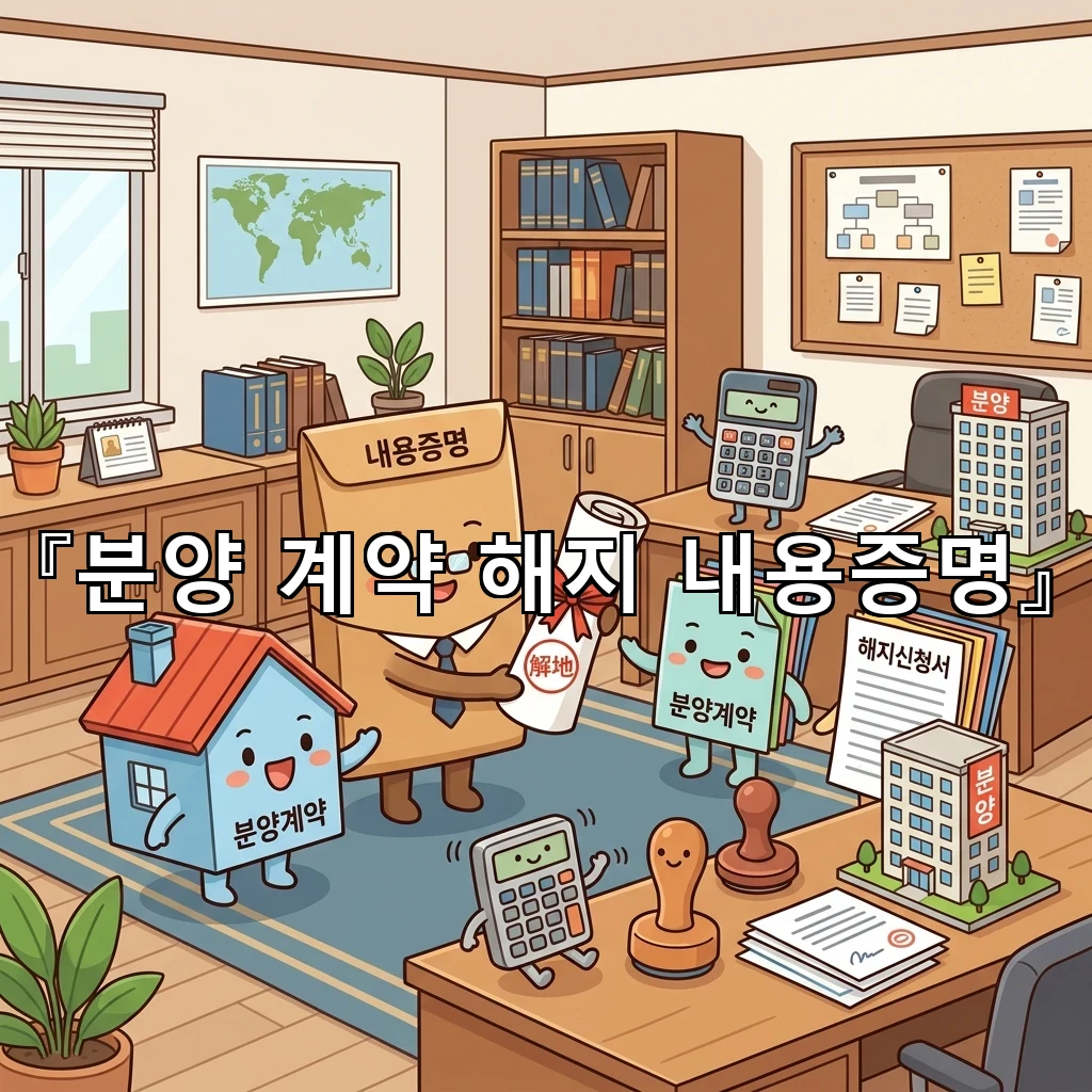legal image 분양 계약 해지 내용증명 4627