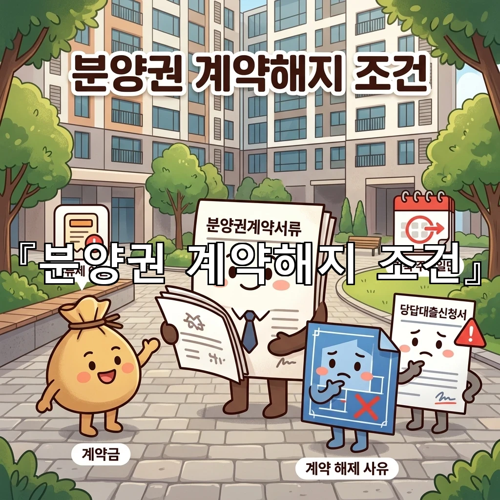 분양권계약해지조건 따라 달라지는 판단 기준과 검토 순서