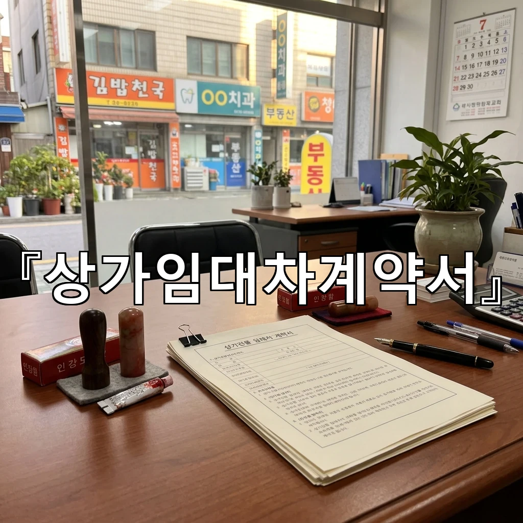 상가임대차계약서 첫 조항에서 흔들리지 않는 기준 세우기