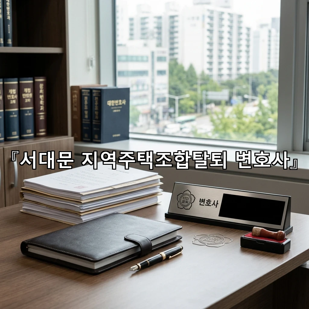 서대문 지역주택조합탈퇴 변호사
