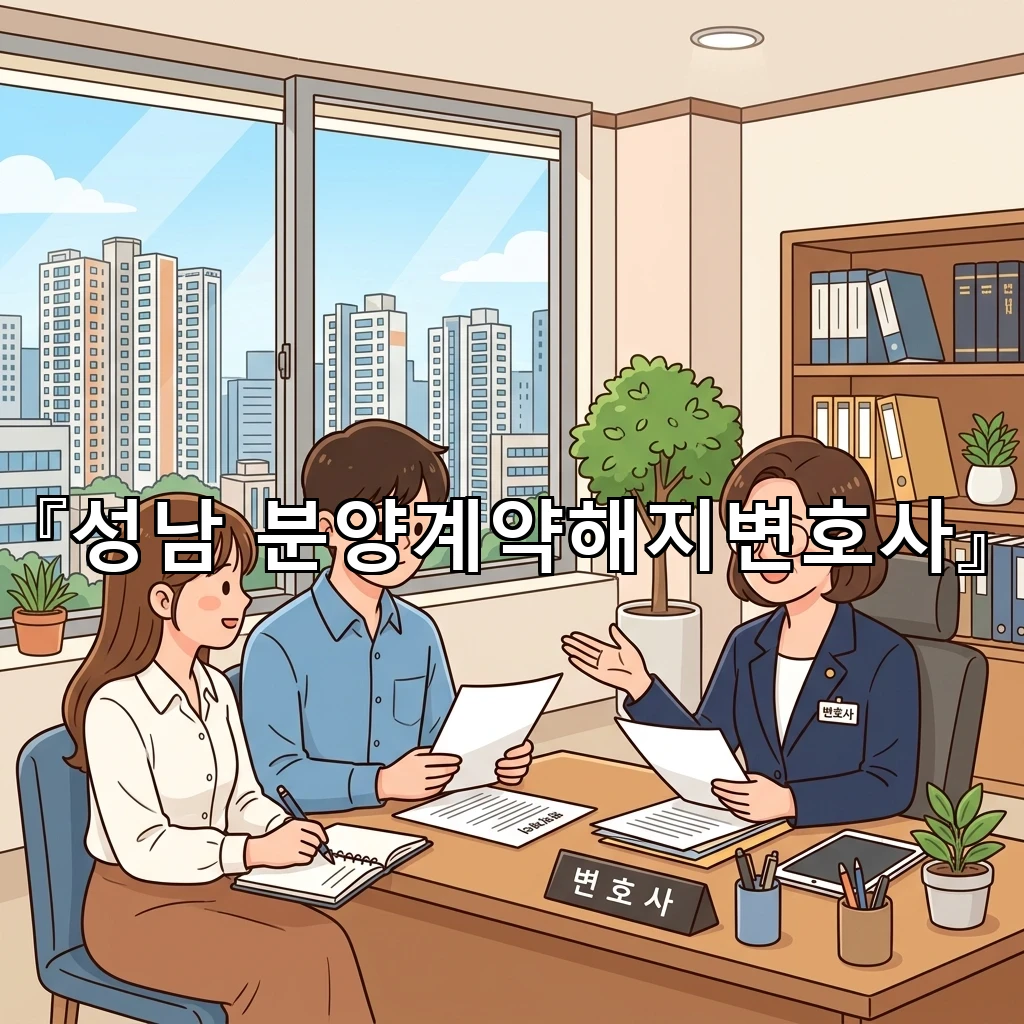 성남분양계약해지변호사 약정 과정에서 놓치기 쉬운 쟁점 정리하기