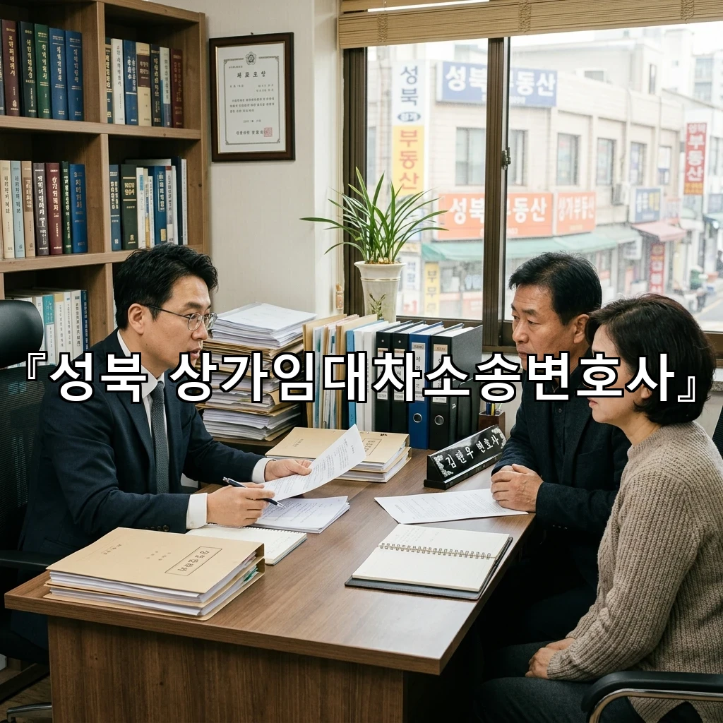 성북상가임대차소송변호사 임차인의 권리 이해를 돕는 안내