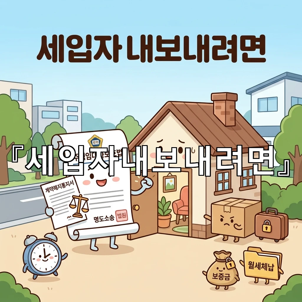 세입자내보내려면 섣부른 말보다 차분한 대응이 분쟁을 줄여줍니다