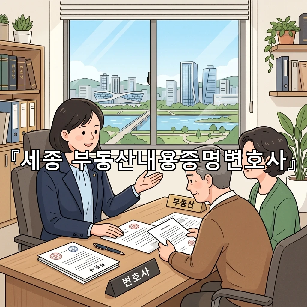 세종부동산내용증명변호사 분쟁의 시작을 정리하는 서류 활용 흐름