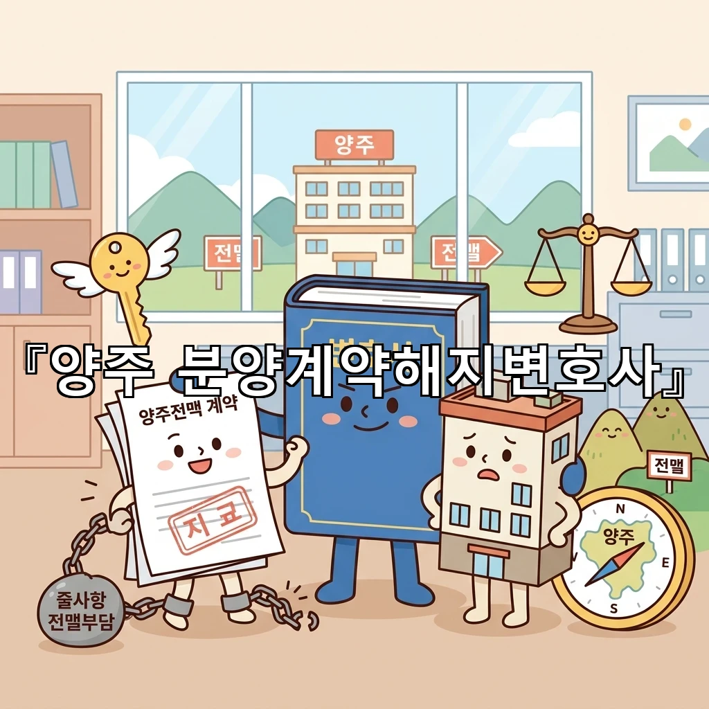 양주 분양계약해지변호사