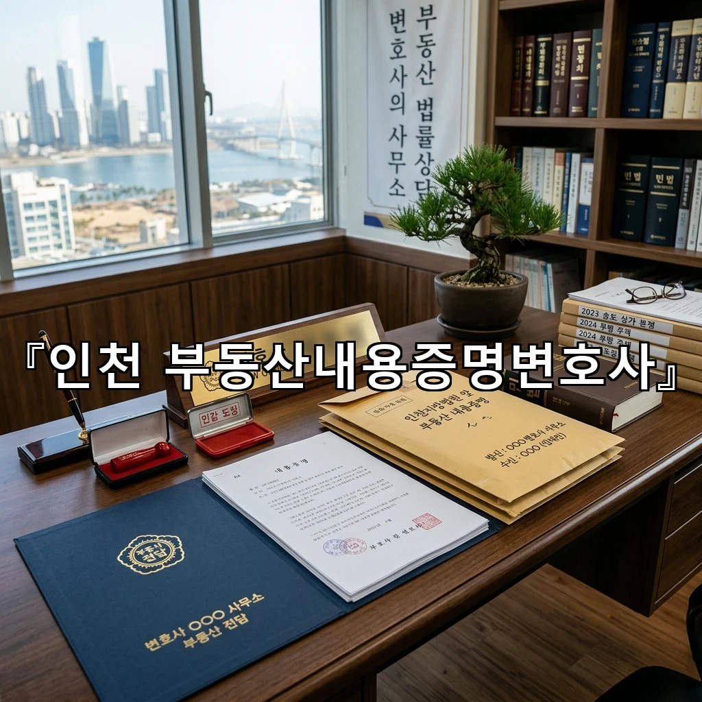 인천부동산내용증명변호사 임대차 갈등을 정리하는 첫 서류의 힘