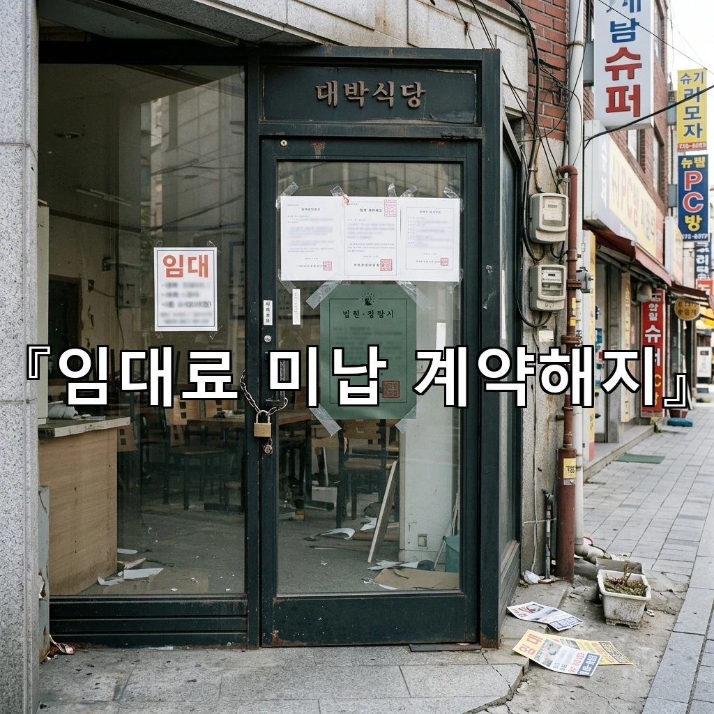 임대료미납계약해지 통보 이후 이어지는 대응의 흐름과 기준