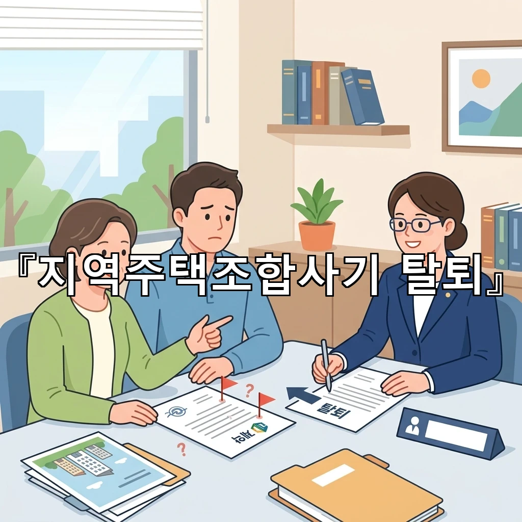 지역주택조합사기탈퇴 결심이 필요한 순간과 확인할 점 정리