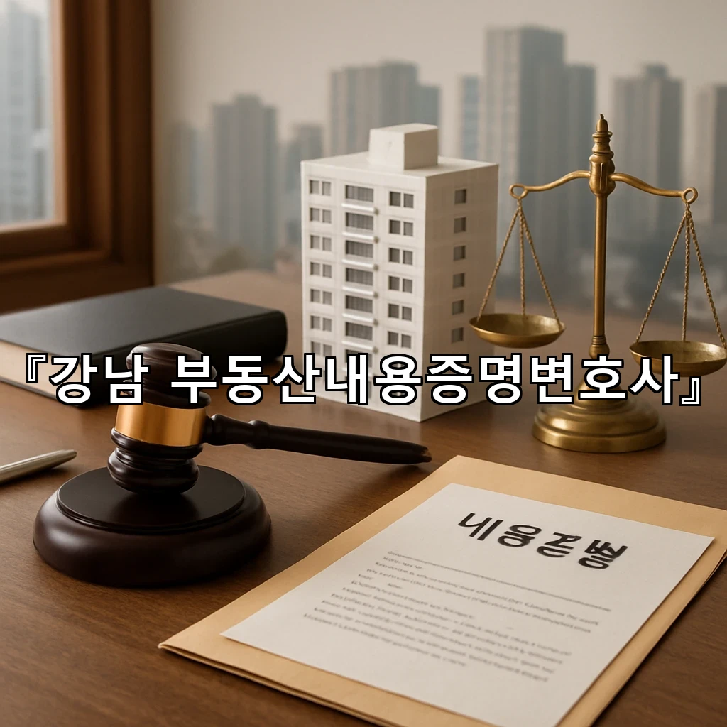 강남부동산내용증명변호사 말보다 문서가 필요한 순간의 대응 흐름