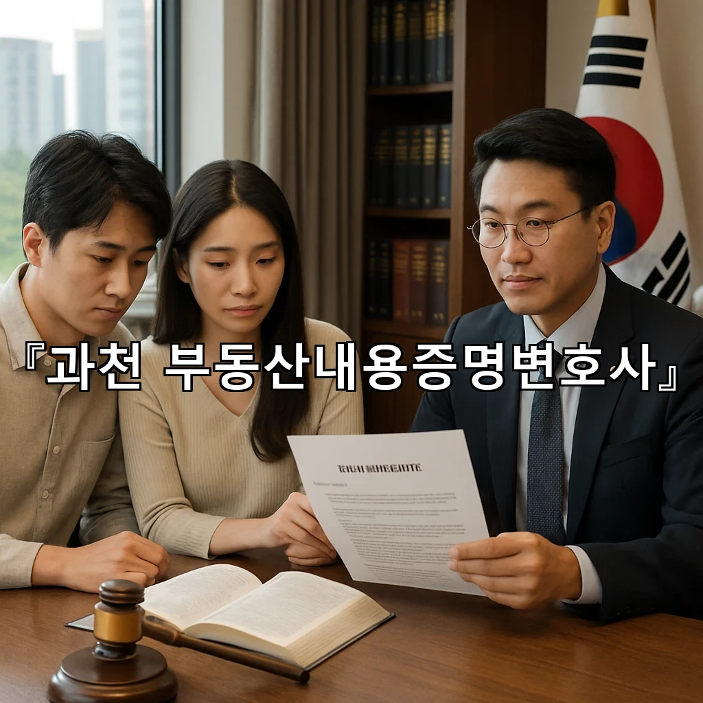 과천부동산내용증명변호사 매매 갈등의 흐름을 정리하는 실전 해설