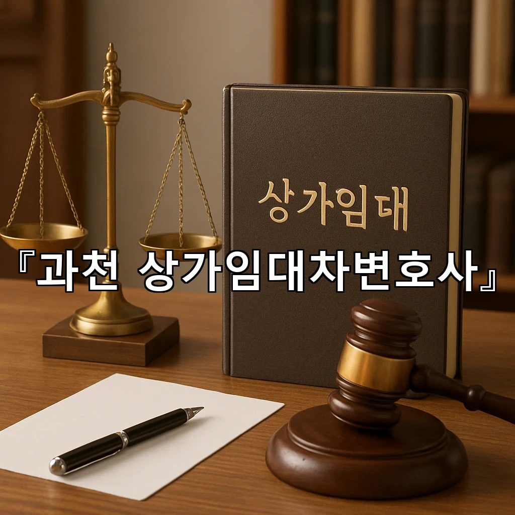 과천상가임대차변호사 보증금과 권리금 흐름을 정리하는 길