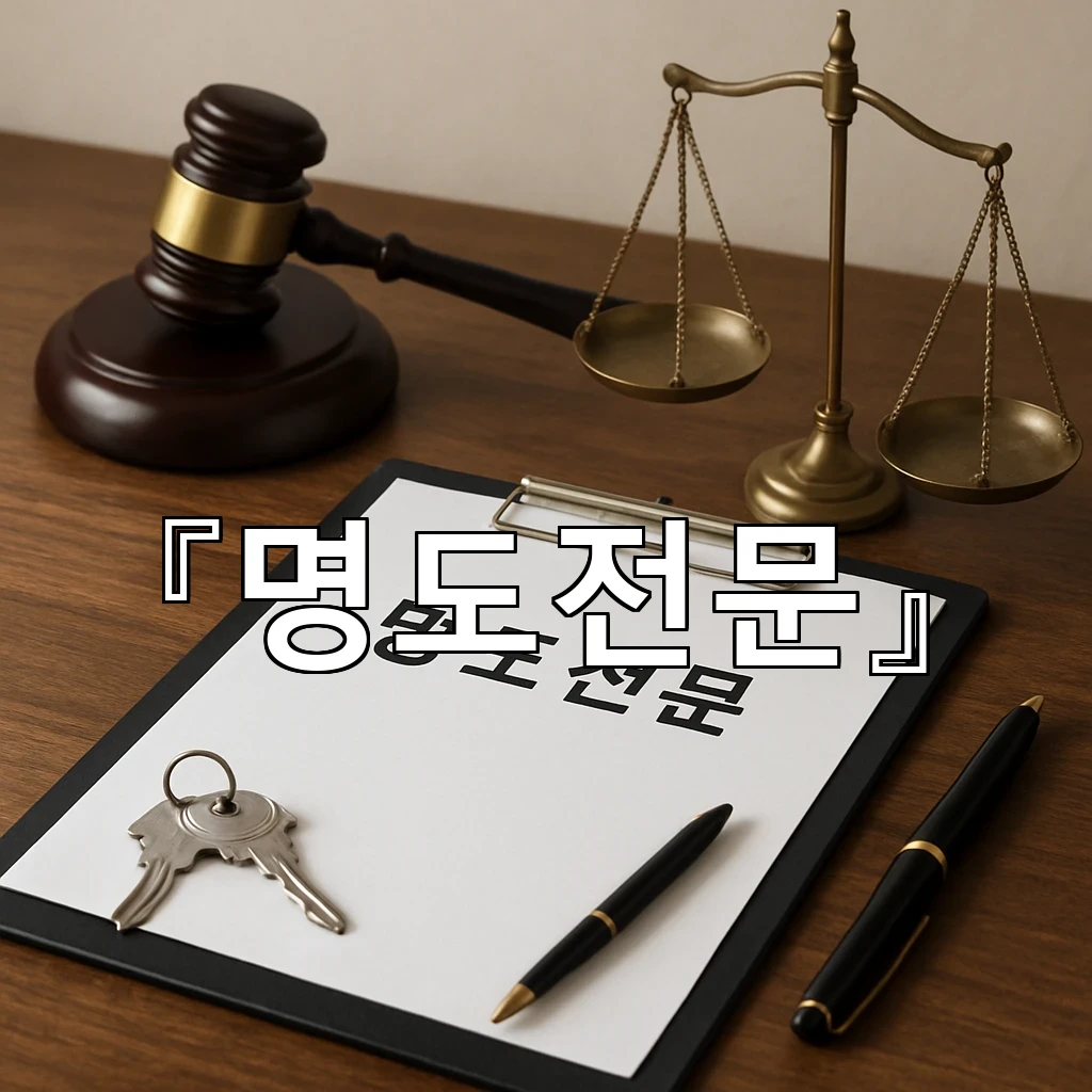 명도전문 초기 사실 확인부터 일정 조율까지 이어가는 법