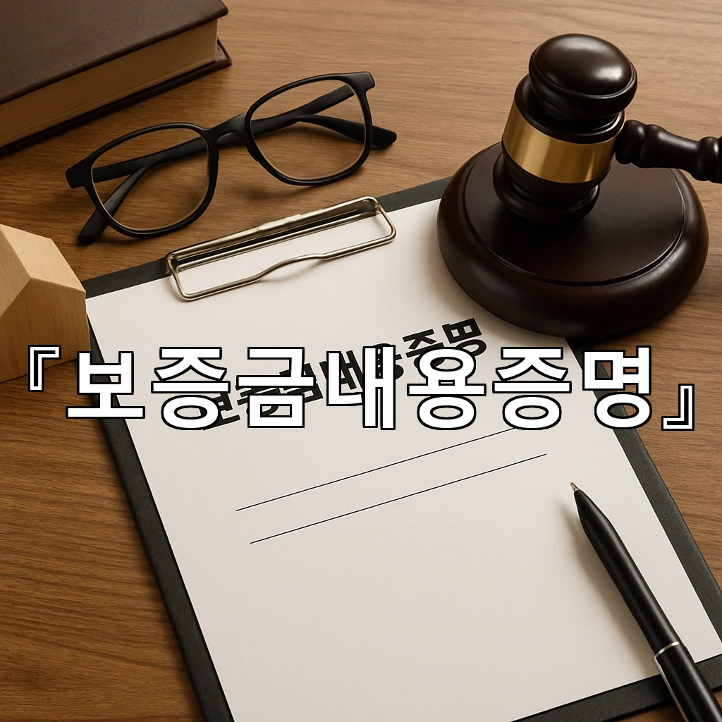 보증금내용증명 전세 종료 뒤 차분하게 권리 정리하는 방법