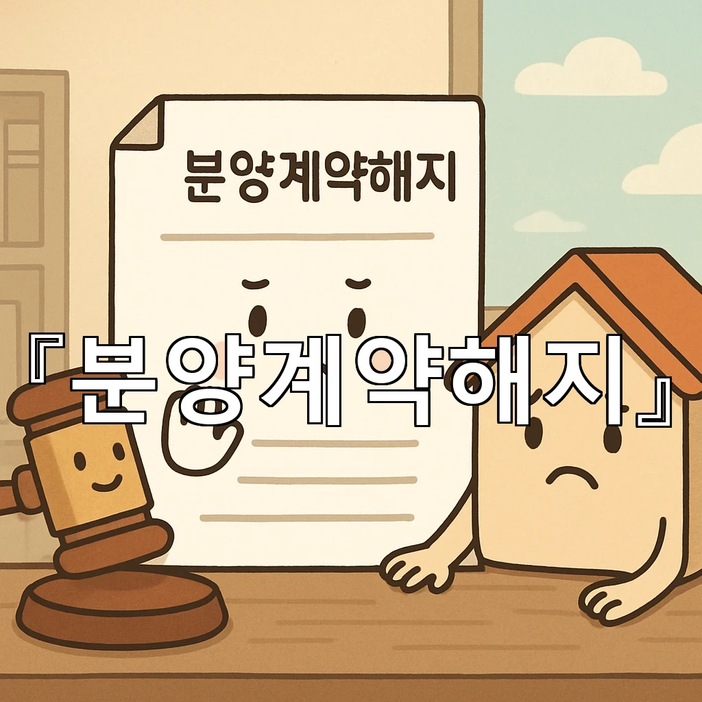 분양계약해지 절차를 처음부터 다시 보는 실무 흐름 정리