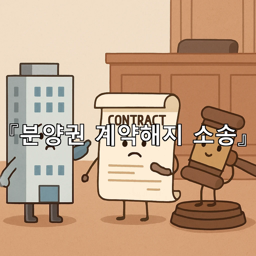 분양권계약해지소송 진행 전 살펴볼 핵심 쟁점과 준비 순서