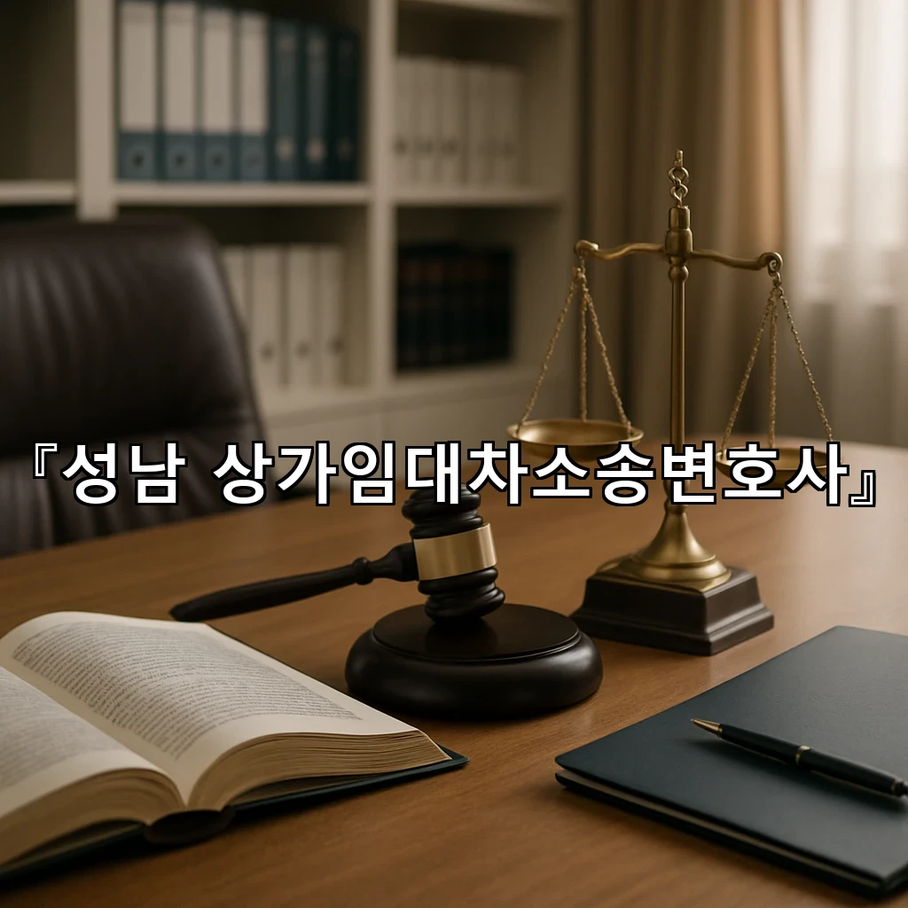 성남상가임대차소송변호사 상가 계약의 흐름을 다시 읽는 법