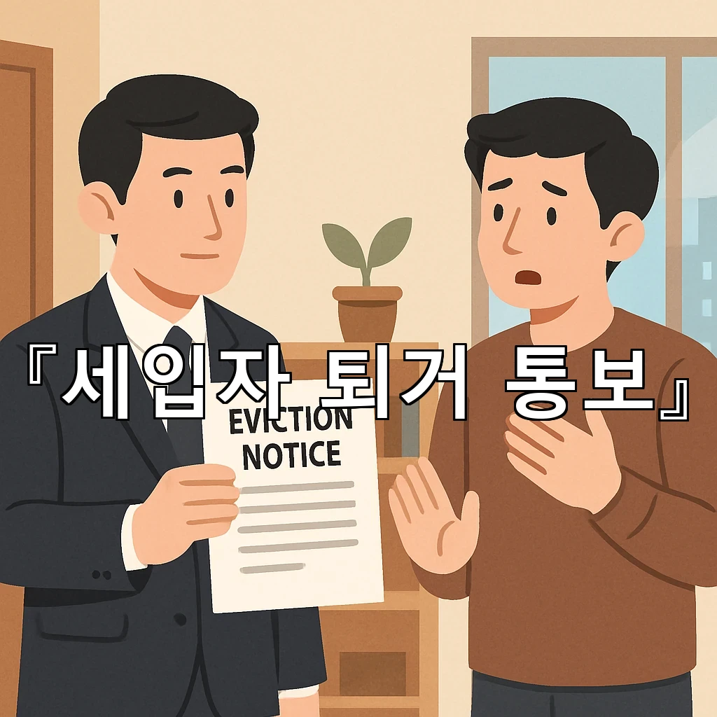 세입자퇴거통보가 필요할 때 먼저 살펴야 할 서류와 일정