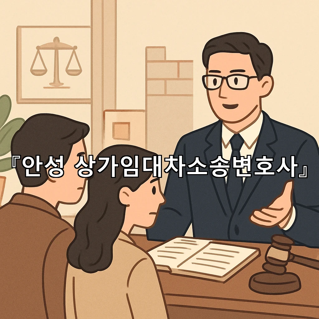 안성상가임대차소송변호사 계약과 운영의 틈을 살피는 해법