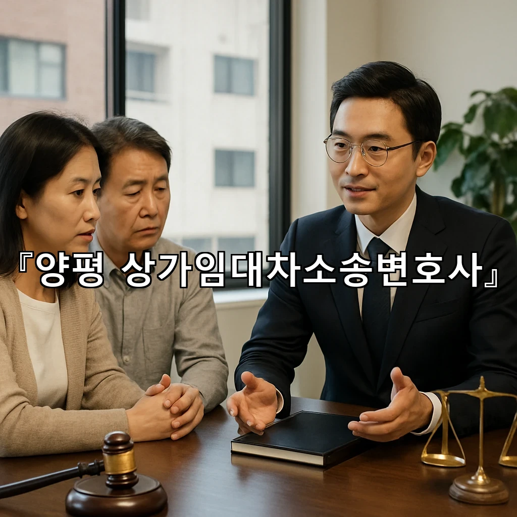 양평 상가임대차소송변호사