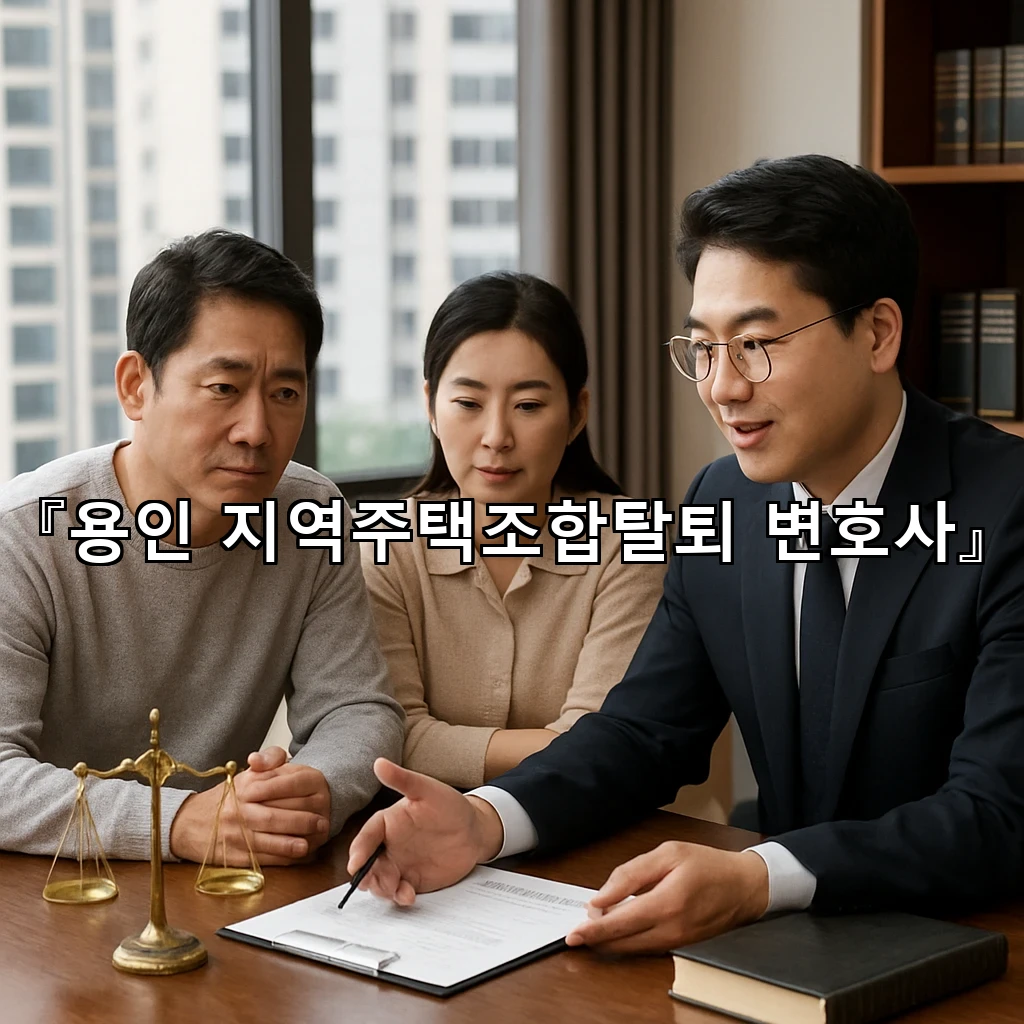 용인지역주택조합탈퇴변호사 결정을 앞두고 살피는 핵심 기준들