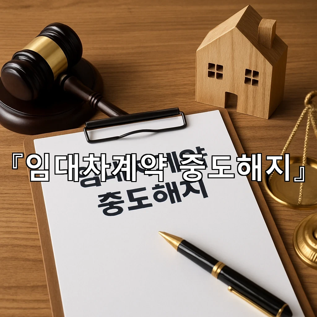 임대차계약중도해지 마음이 복잡한 날에 먼저 살펴볼 순서와 준비
