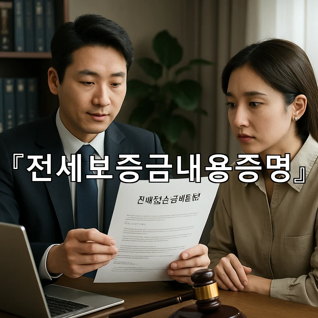 전세보증금내용증명 임차인의 마음을 담아 조용히 전하는 문장