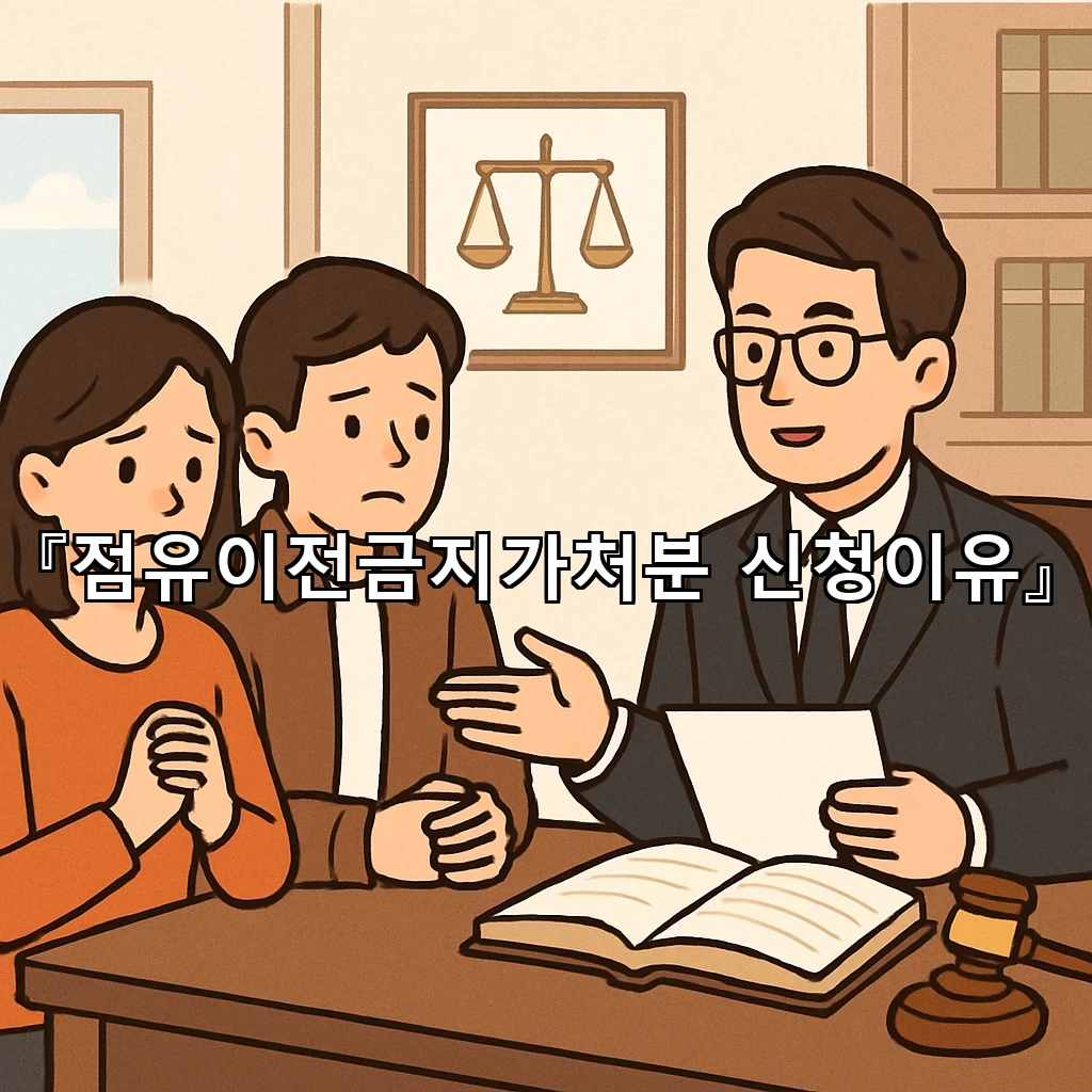 점유이전금지가처분 신청이유