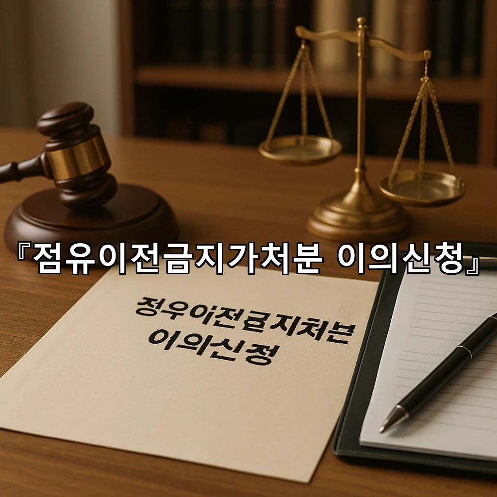 점유이전금지가처분이의신청 서류 흐름을 처음부터 정리하는 방법