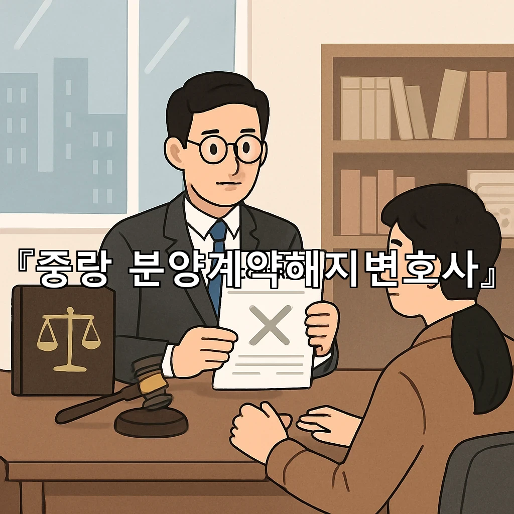 중랑분양계약해지변호사 계약 전후의 흐름을 다시 살피는 길잡이