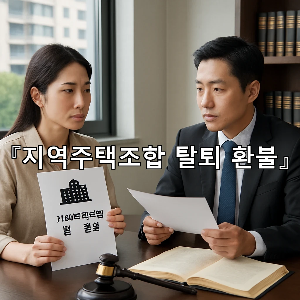 지역주택조합탈퇴환불 분담금 반환 가능성을 살피는 실무적 접근