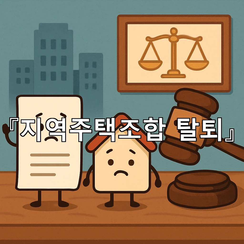지역주택조합탈퇴 과정에서 확인할 서류와 판단 기준 정리