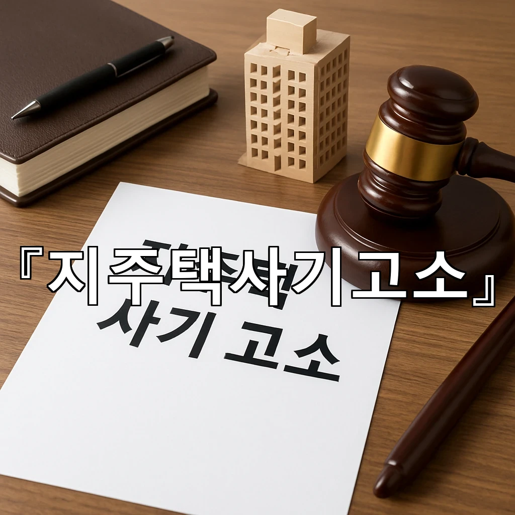 지주택사기고소 이후 서류와 기록을 정리하는 실무 중심의 순서