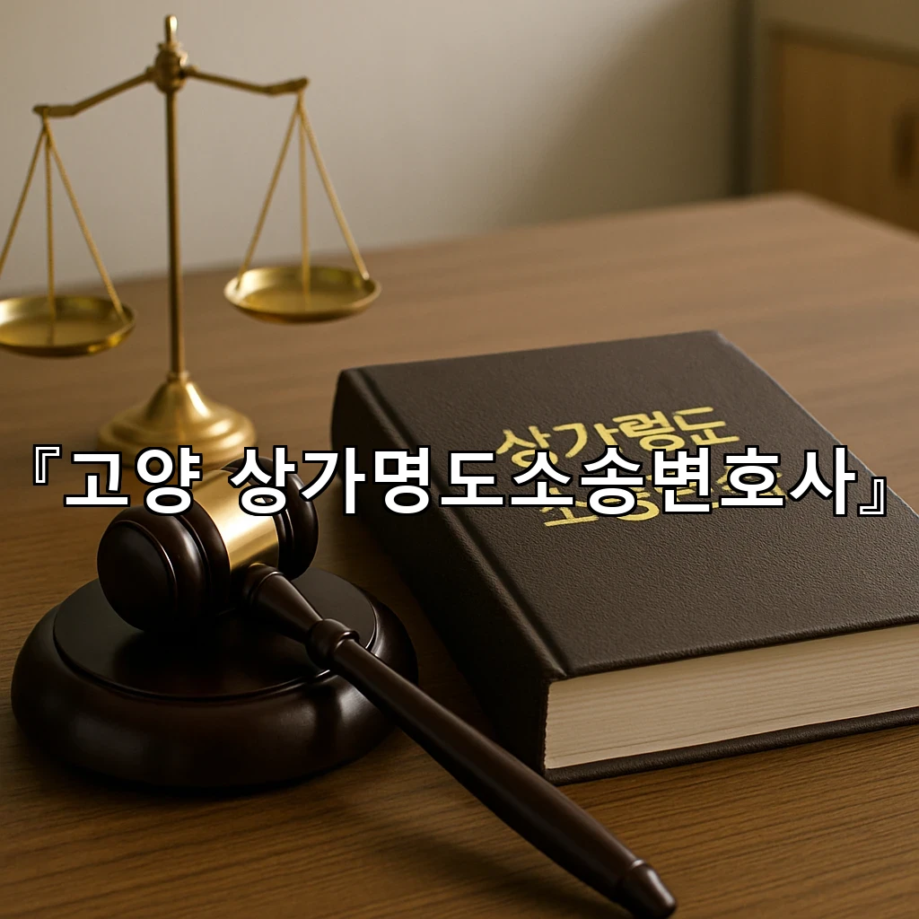 고양상가명도소송변호사 점유와 권리 사이 분쟁을 읽는 실전 해석