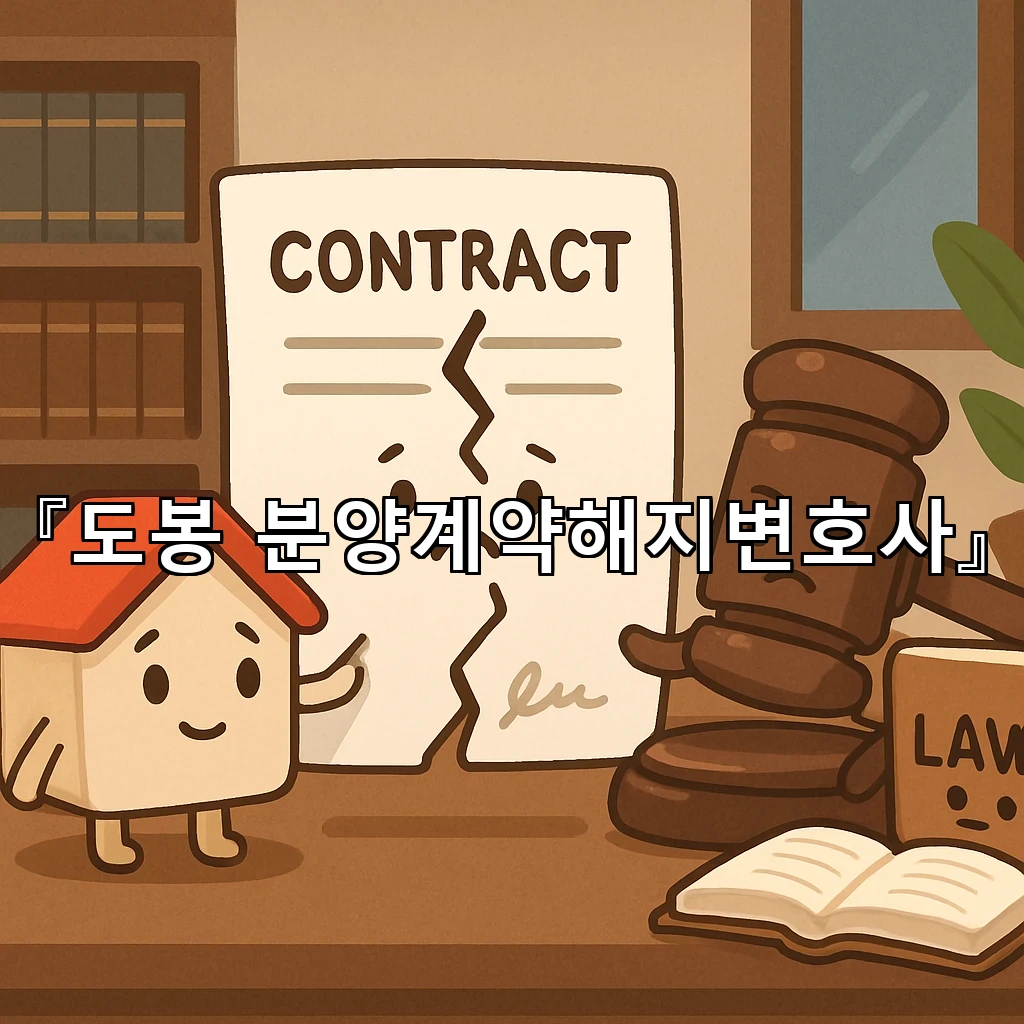 도봉분양계약해지변호사 선택 전 살펴볼 핵심 쟁점과 대응 순서