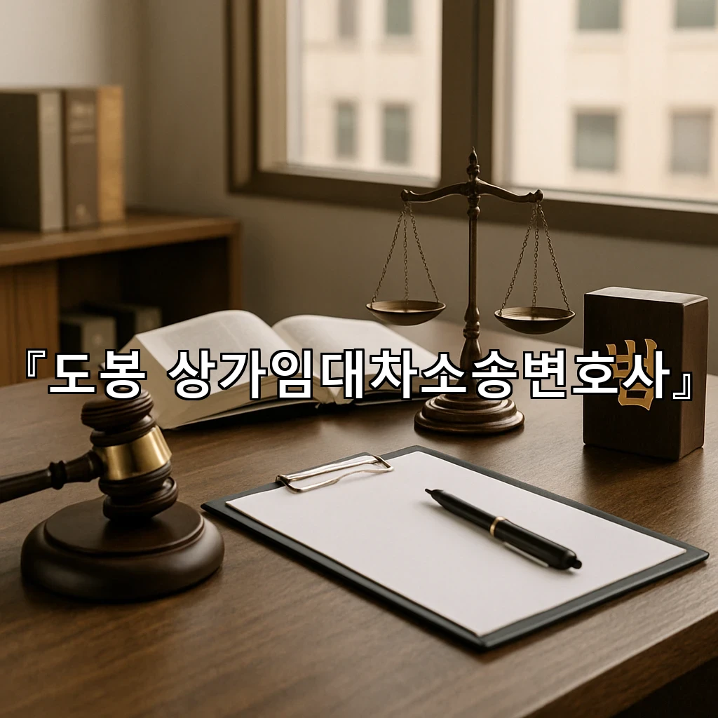 도봉상가임대차소송변호사 상가 안의 권리 흐름을 다시 읽는 실무