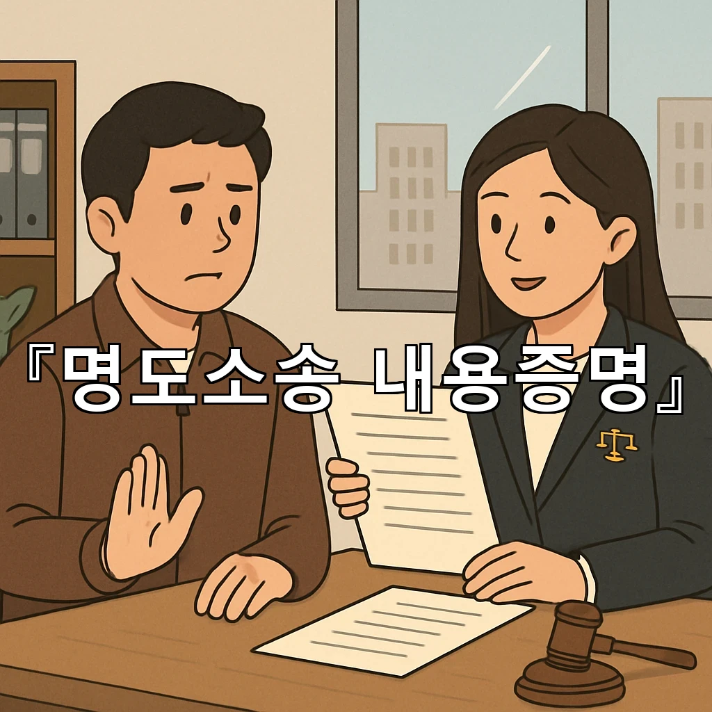 명도소송내용증명 작성 전 챙겨야 할 사실관계와 절차의 흐름