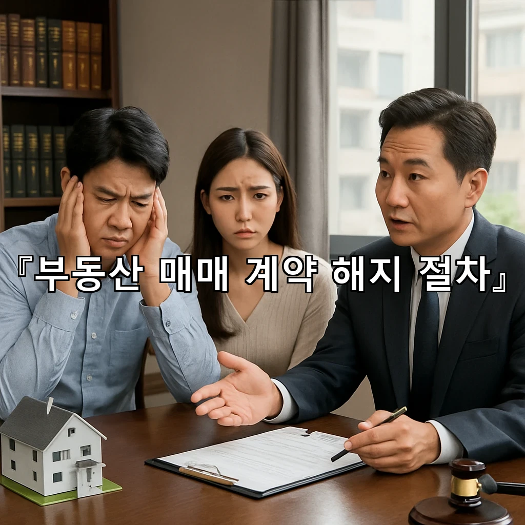 부동산매매계약해지절차 계약이 흔들릴 때 먼저 살필 점들