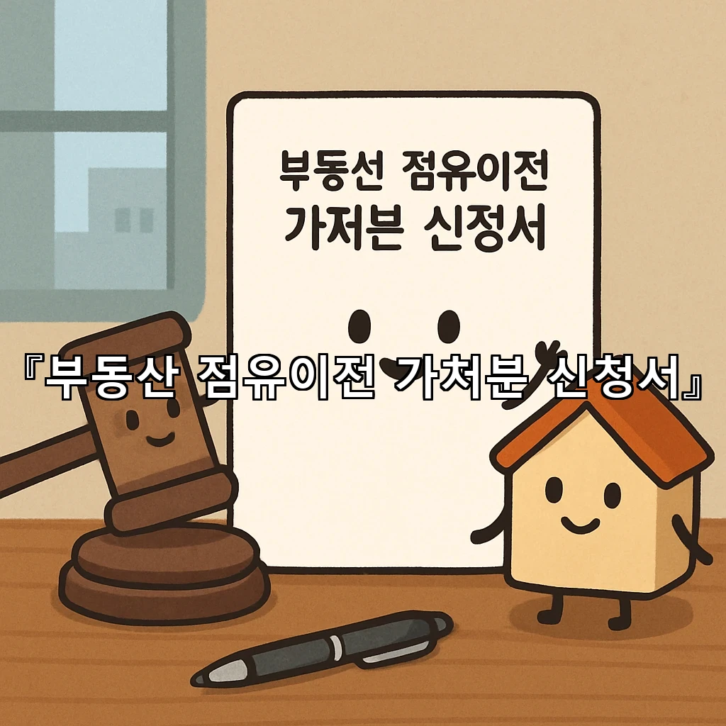 부동산점유이전가처분신청서 이해를 돕는 실제 절차와 검토 포인트
