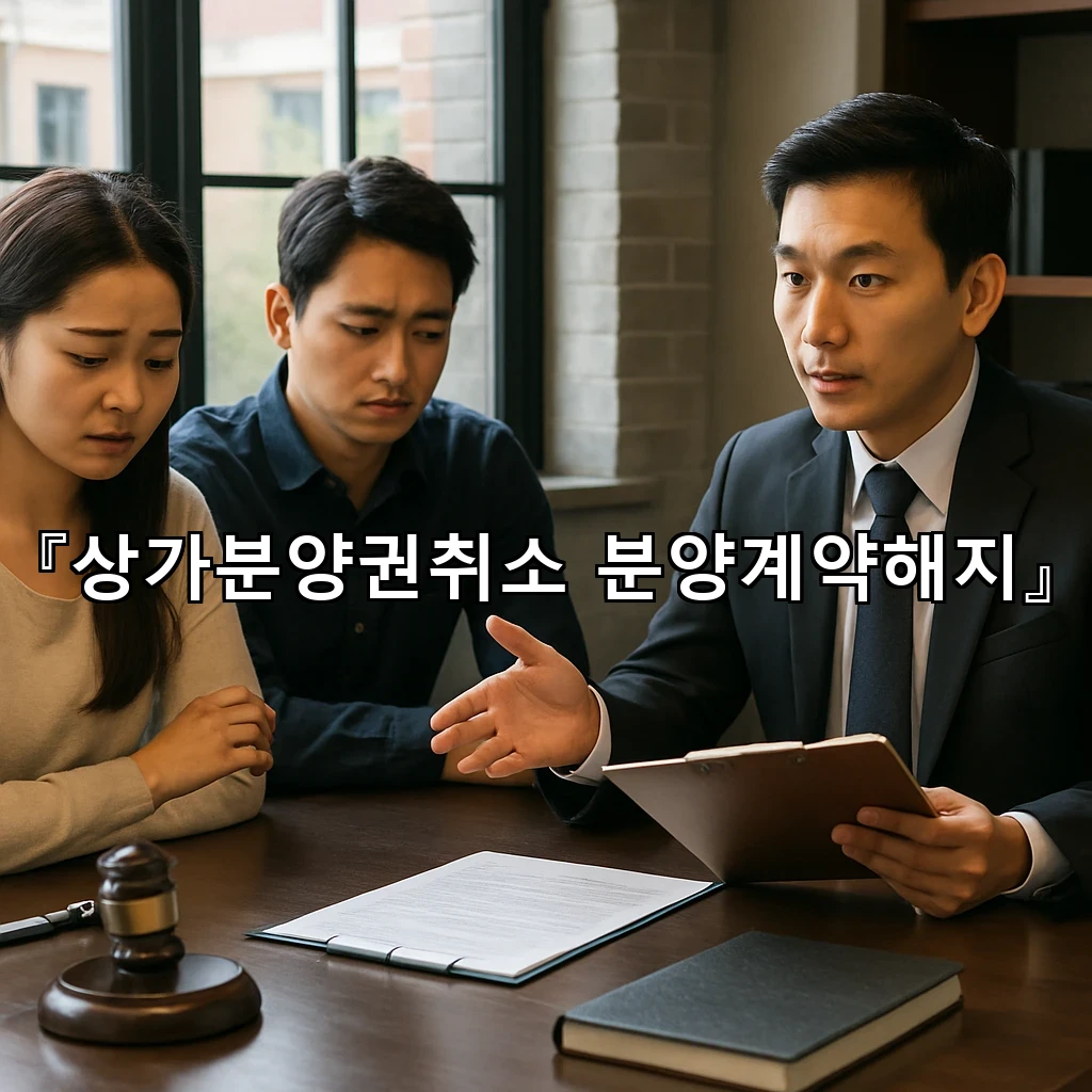 legal image 상가분양권취소 분양계약해지 7381