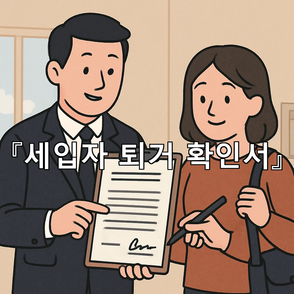 legal image 세입자 퇴거 확인서 6849