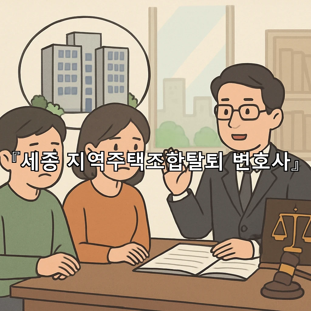 세종지역주택조합탈퇴변호사 협의와 정리를 함께 고려한 맞춤 진행