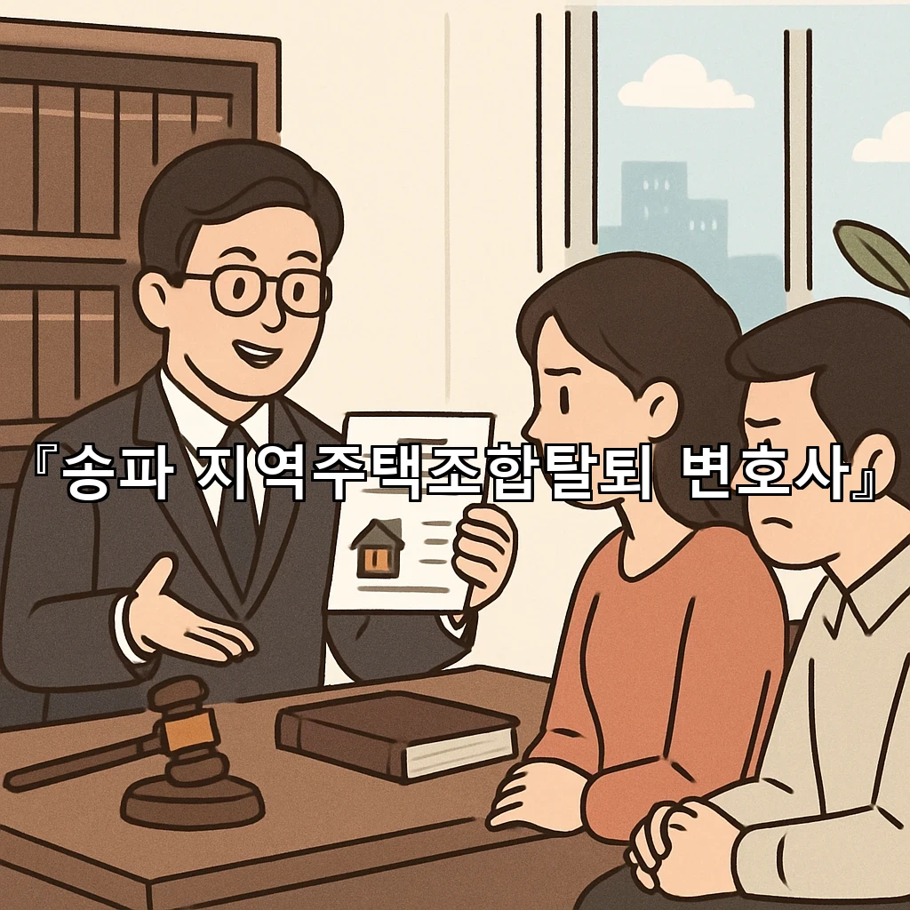 송파지역주택조합탈퇴변호사 조합 밖에서 길을 찾는 첫걸음 안내
