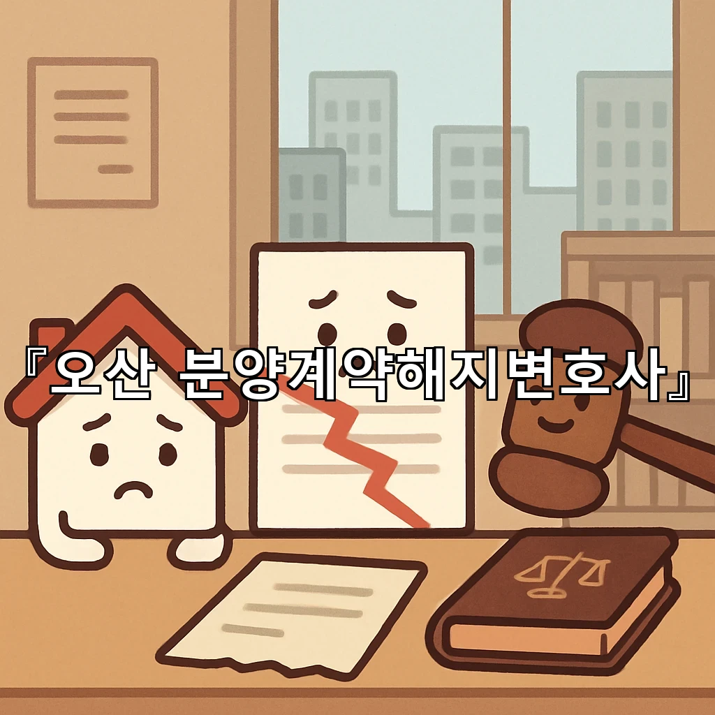 오산분양계약해지변호사 서류부터 통지까지 놓치기 쉬운 쟁점 정리