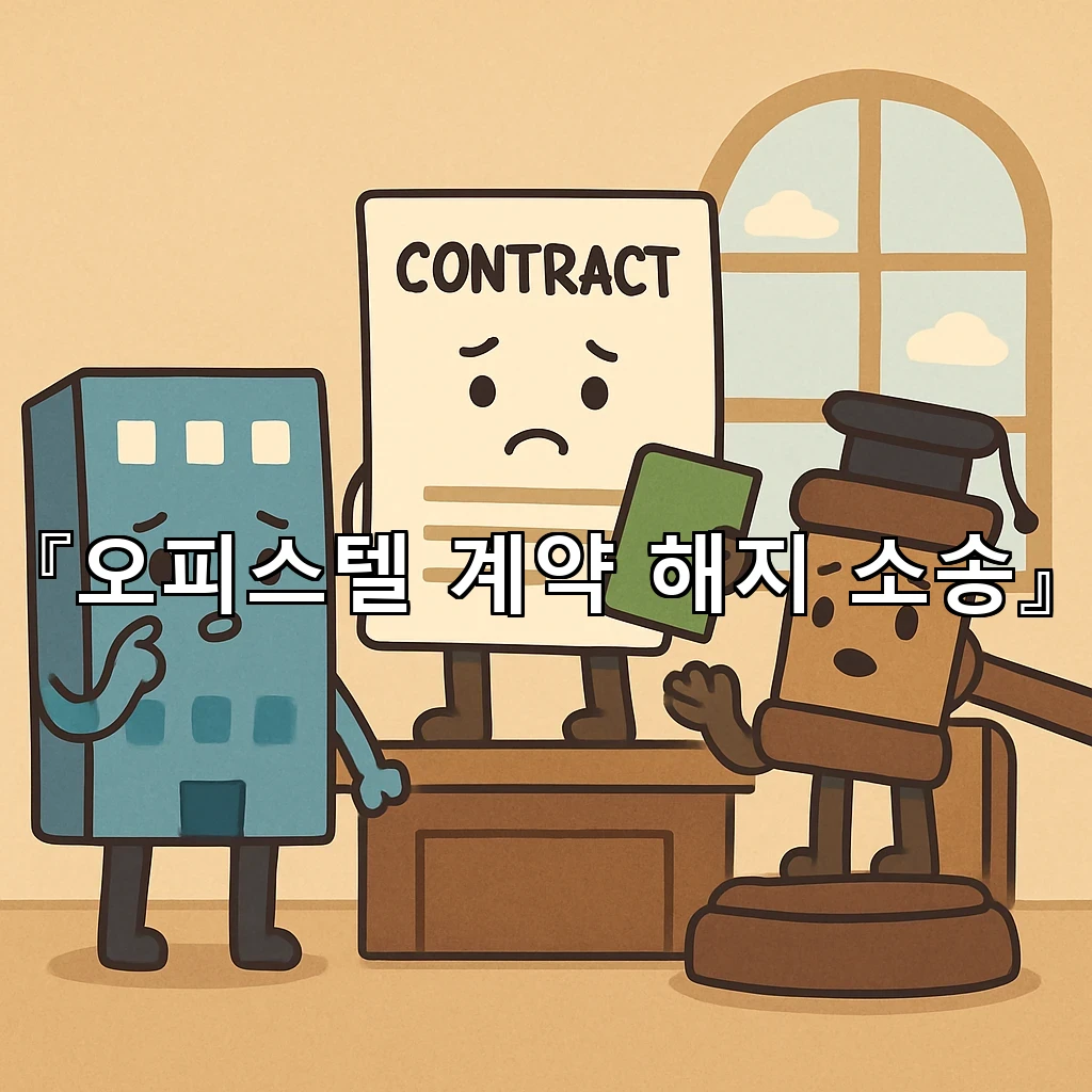 오피스텔계약해지소송 분쟁의 흐름과 대응 방향을 함께 살피기