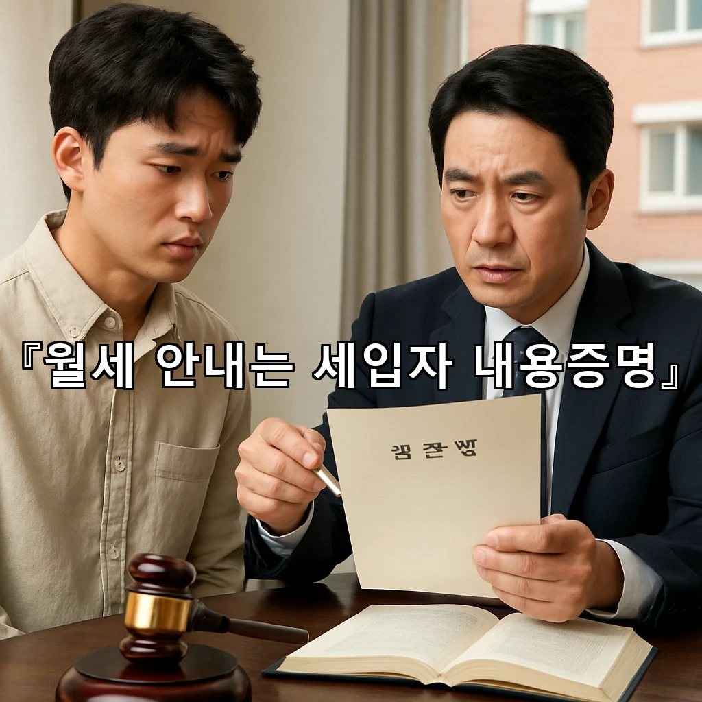 월세안내는세입자내용증명 제출 시점과 내용 정리가 중요한 이유