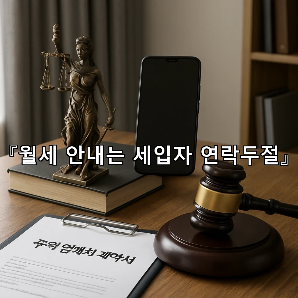 legal image 월세 안내는 세입자 연락두절 6762