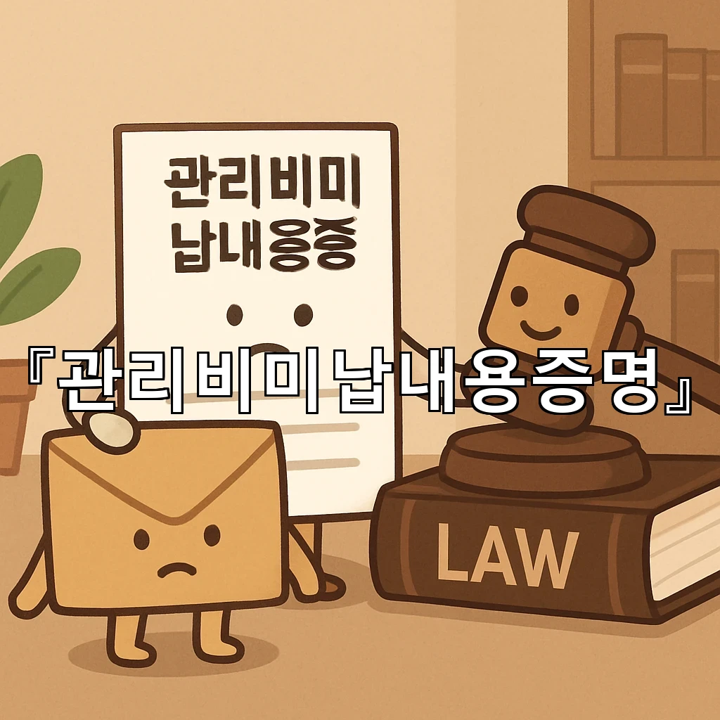 관리비미납내용증명 분쟁 전 흐름을 읽는 첫 대응의 기준점