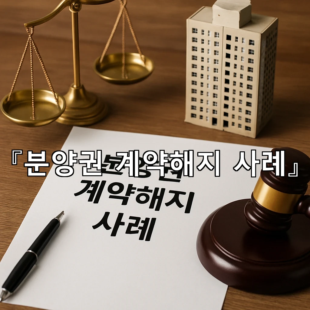legal image 분양권 계약해지 사례 7711